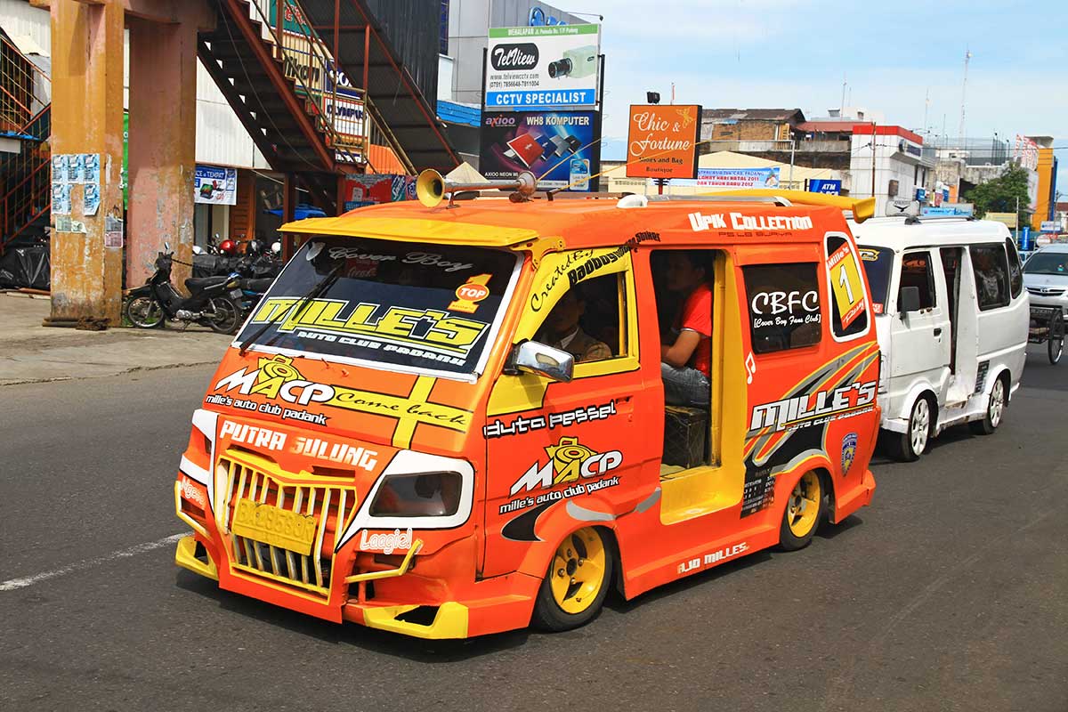 Bemos are the local taxi's all over Indonesia with Padang as a major hub.